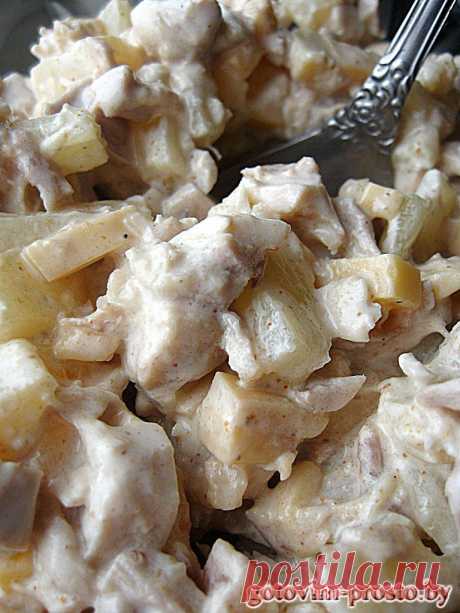 Салат с ананасом и имбирем, праздничные закуски рецепты фото | Кулинарный сайт &quot;Готовим просто&quot;