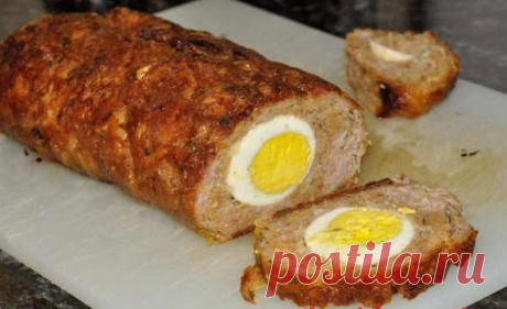 Теперь делаю мясной хлеб с яйцом только так. Уникальный рецепт