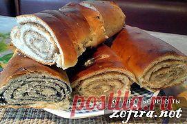 Дрожжевой рулет с ореховой начинкой - домашние рецепты с фото