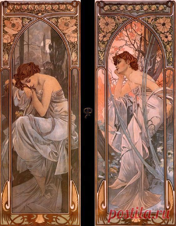 Художник Альфонс Муха (Alphonse Mucha; 1860-1939)
