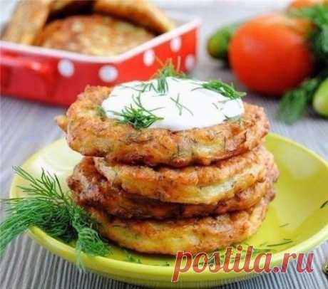 Оладьи из кабачков с сыром и чесноком. | Школа красоты