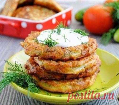Оладьи из кабачков с сыром и чесноком. | Школа красоты