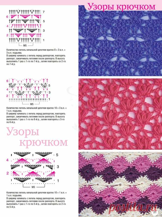 Узоры крючком