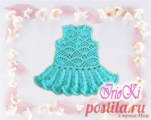 Ментоловое платье для девочки | Handmade24