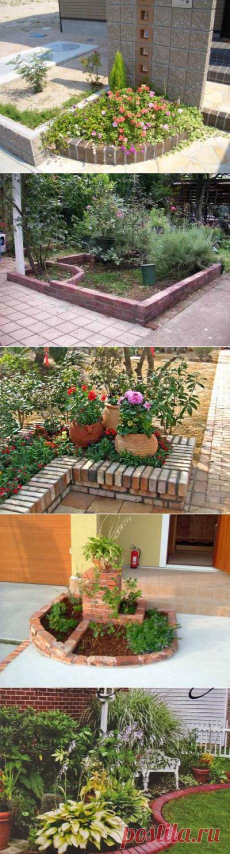 Клумбы из кирпича | Самоцветик