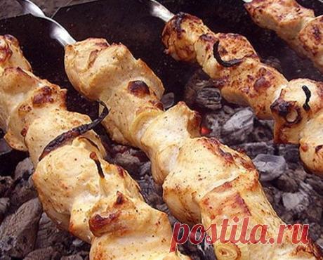 Шашлык из курицы в гранатовом соке