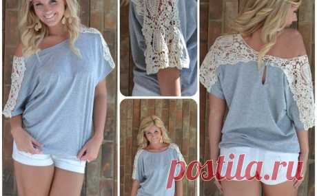 Вязание и ткань комбинирование | Креативные идеи - для дома, для сада, вязание, шитье, описание моделей