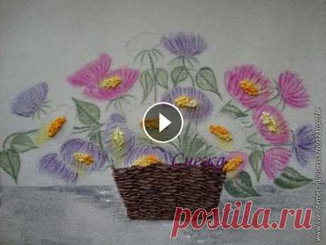 Вышивка лентами мастер класс Вышивка лентами. Хотите вышивать лентами? Поострите этот мастер класс и убедитесь что в этом нет ничего сложного. вышивка лентами вышивка лентами для ...