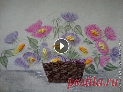 Вышивка лентами мастер класс Вышивка лентами. Хотите вышивать лентами? Поострите этот мастер класс и убедитесь что в этом нет ничего сложного. вышивка лентами вышивка лентами для ...