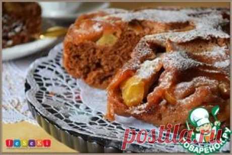 Перевернутый яблочный кекс в мультиварке - кулинарный рецепт