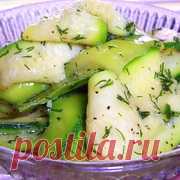 Маринованные цуккини, салат-закуска рецепт с фотографиями