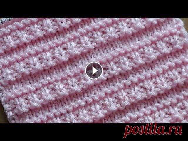 Простой узор спицами для детской кофточки, жилета, сарафана. Простой узор спицами для детских и подростковых изделий. Другие узоры спицами по ссылке #вязаниеспицами #узорыспицами #азбукавязанияотольги...