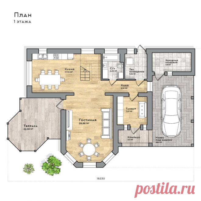 Проект «Рапсодия» дом в современном стиле под ключ | RNR