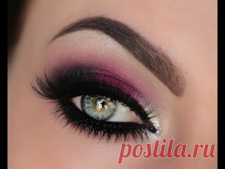 Holiday Berry Silver & Crystal Smokey Eye Tutorial