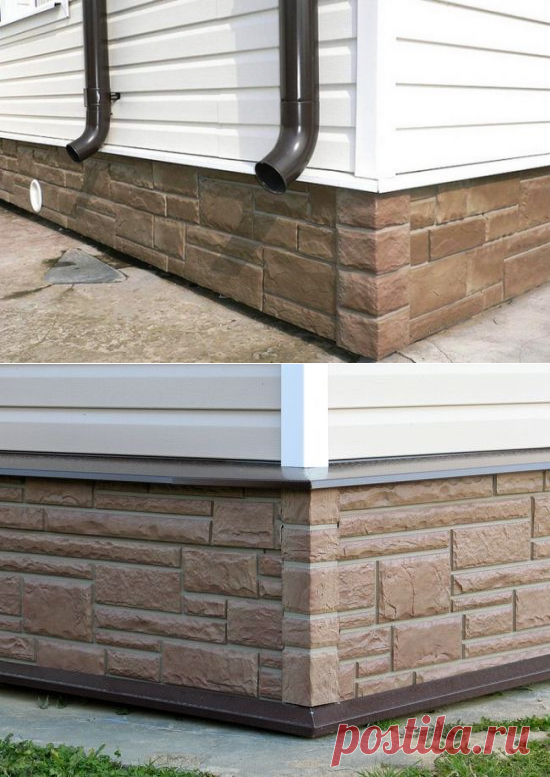 Отделка цоколя дома сайдингом своими руками