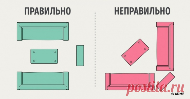 Как правильно расставить мебель в небольшой гостиной