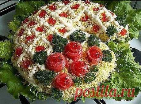 Салат « Розы »