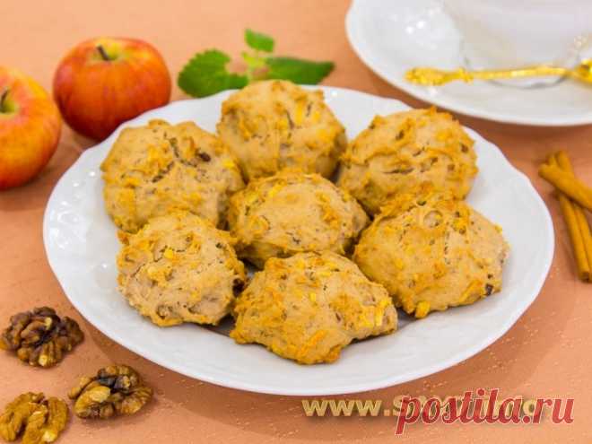 Печенье с яблоками и грецкими орехами