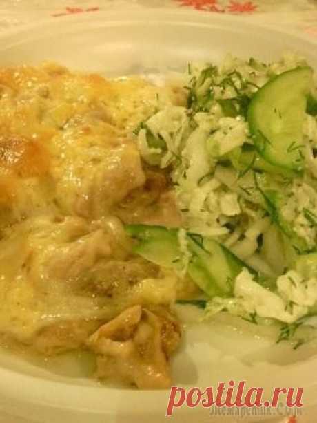 Наш необыкновенный, ароматный и вкуснейший жюльен с белыми грибами и куриным филе: