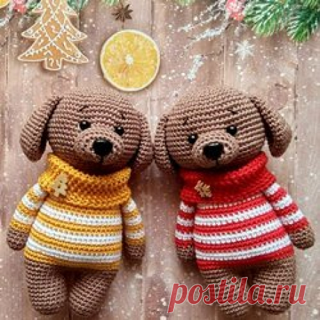 Щенок Талисманчик амигуруми: схема крючком | AmiguRoom
