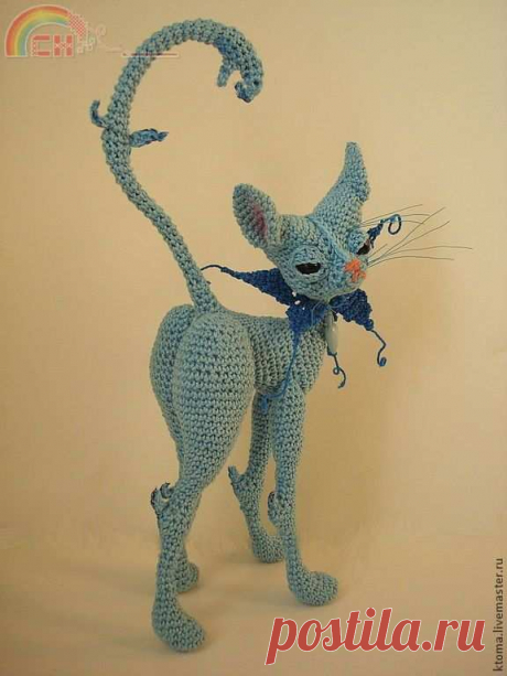 Удивительная кошка крючком Удивительная кошка крючкомТаких кошек вы еще точно не видели.Устоять перед ее очарованием очень сложно.И еще от нее нет запаха в доме.