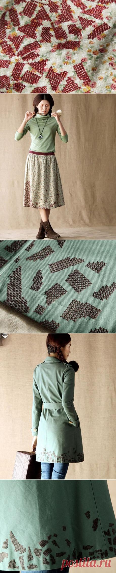 Интересная геометрическая вышивка и ее применение / Вышивка /