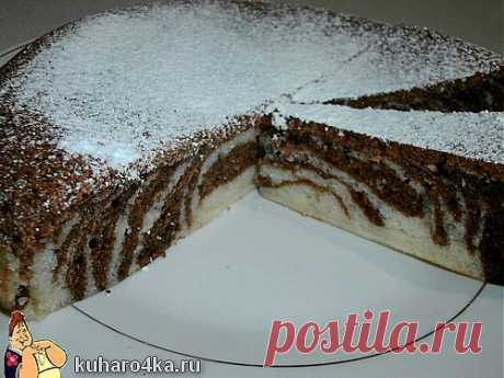 Хозяюшка. Кушать подано! - Пирог ЗЕБРА в мультиварке