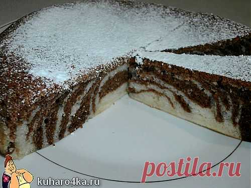 Хозяюшка. Кушать подано! - Пирог ЗЕБРА в мультиварке