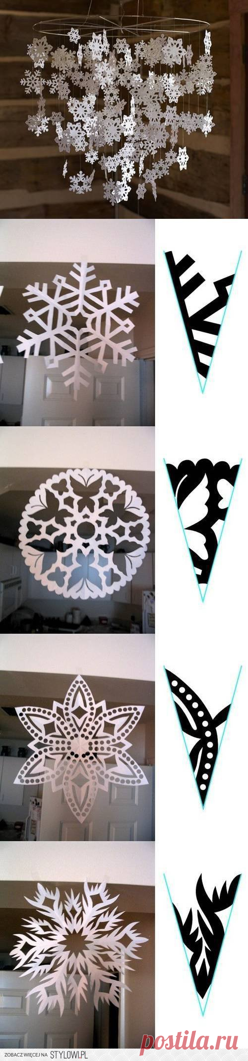 DIY Snowflake Paper Pattern DIY Projects | UsefulDIY.co… na Stylowi.pl