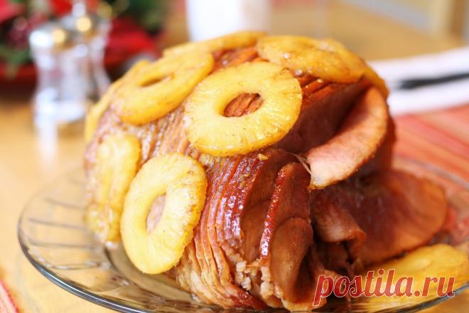 Буженина, запеченная с ананасами в глазури рецепт с фото пошагово