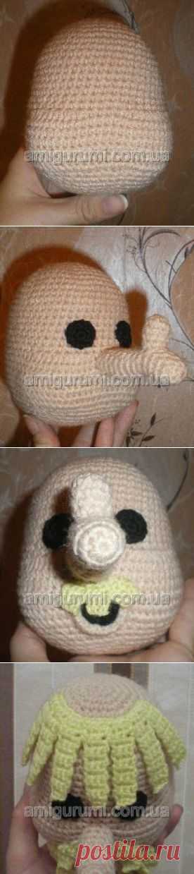 Чудище-Снежище крючком