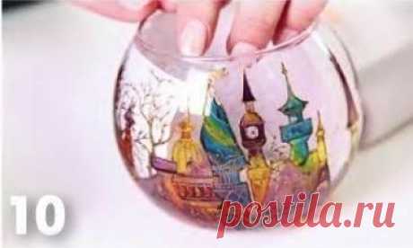 ​Невероятно красивая роспись по стеклу — Сделай сам, идеи для творчества - DIY Ideas