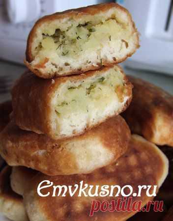 Пирожки на кефире (жаренные) фото рецепт