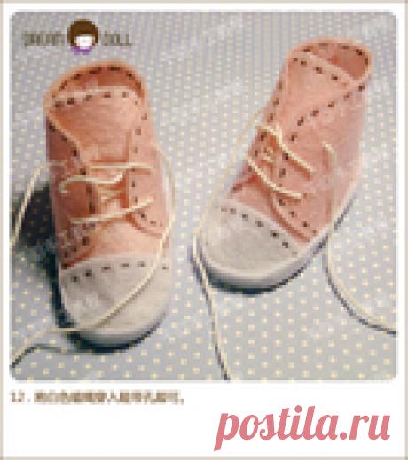 Изготавлисаем сами обувь для кукол. Кеды. Мастер-класс и выкройка