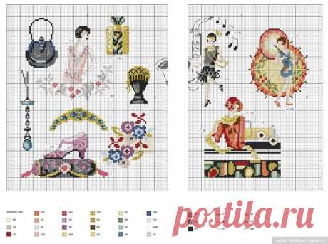 Французская вышивка 2 - Схемы вышивки крестом | Бэйбики - 246286