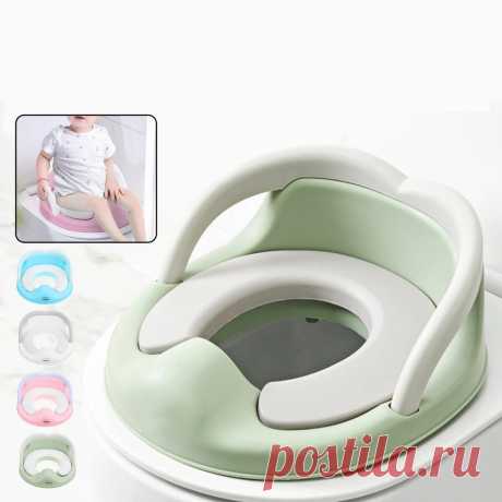 Folding potty toilet seat pvc safe kids toilet training seat assistant portable home travel Sale - Banggood.com