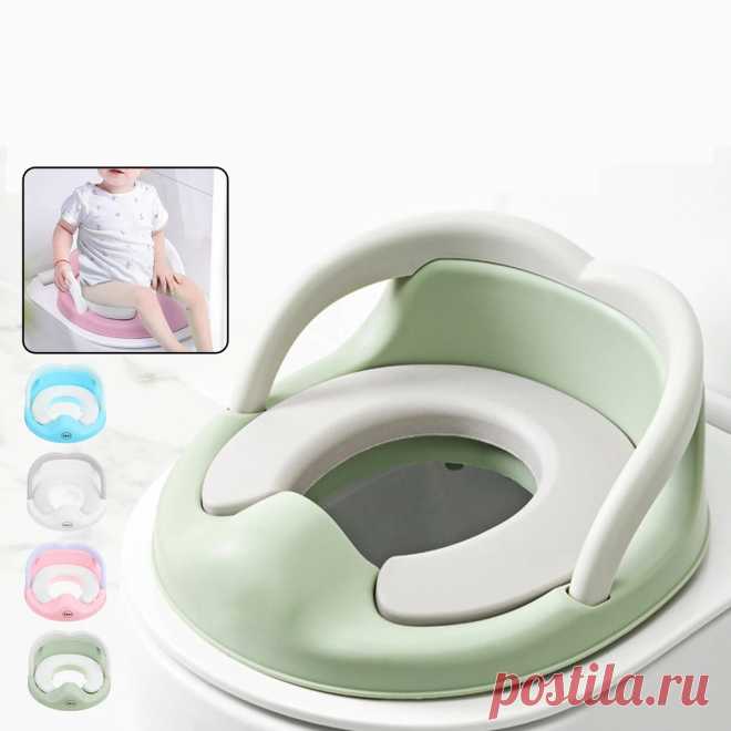 Folding potty toilet seat pvc safe kids toilet training seat assistant portable home travel Sale - Banggood.com