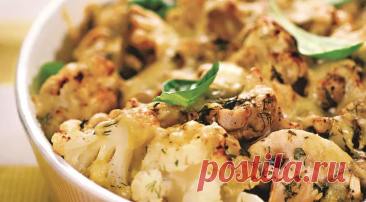 Цветная капуста, запеченная с грибами и сыром, пошаговый рецепт с фото на 237 ккал