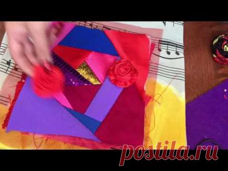 ЛОСКУТНАЯ СУМОЧКА ЛАКОМНИК/ШЬЕМ ИЗ ОБРЕЗКОВ