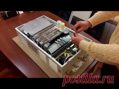 Универсальное питание газовой колонки от батареек или сети 220В. Versatility of power GW heater.