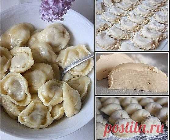 Вкуснейшее универсальное заварное тесто для вареников, пельменей, поз, чебуреков...