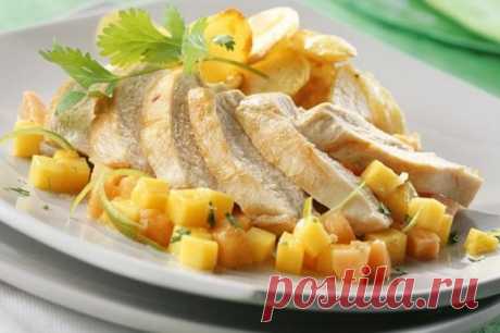 Курица с картошкой и манго — Сад Заготовка