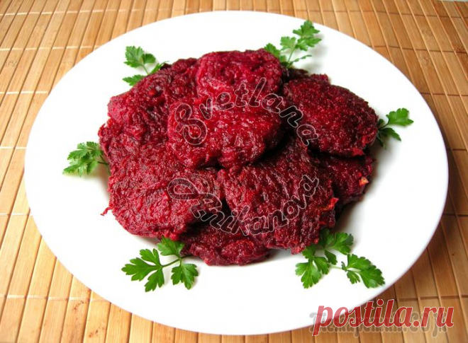 Вкусные деруны из свеклы всего за 15 минут