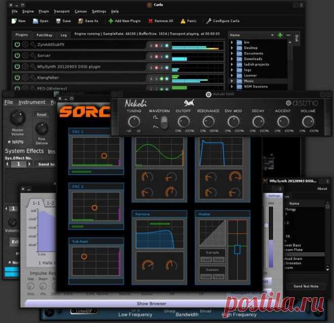 Carla / Полнофункциональный хост для аудио плагинов (audio plugin host)