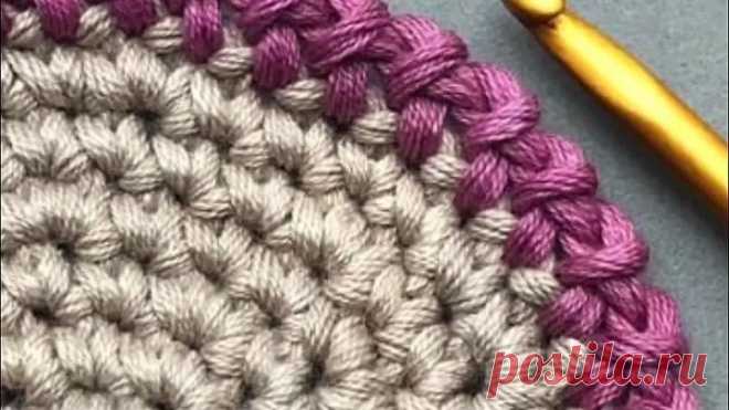 Обвязка края. Экономный расход нити