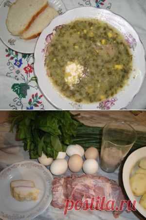 Ленивый зелёный борщ по древнеодесски