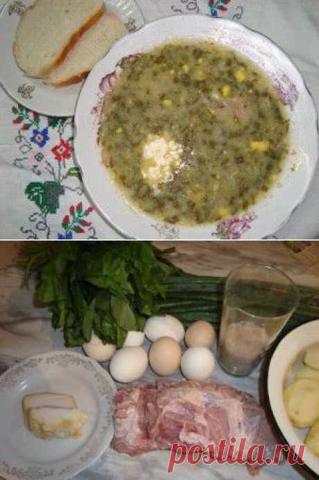 Ленивый зелёный борщ по древнеодесски
