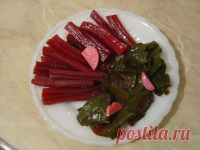 Свекольная ботва маринованная (“вершки” и ”корешки”!) : Разное