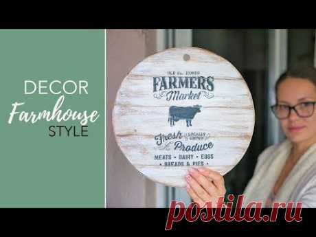 Панно для кухни. Как сделать имитацию досок? / FARMHOUSE decor / DIY TSVORIC
