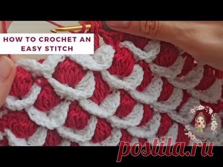 How To Crochet An Easy Stitch / Crochet Blankets / Crochet Shawls